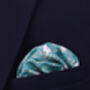 Wedding Handmade 100% Cotton Floral Print Tie In Teal, thumbnail 6 of 6