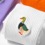 Duck Socks Embroidered Unisex Crew Socks, thumbnail 2 of 7