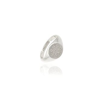 Star Sun Stackable Sterling Silver Statement Ring, 3 of 3