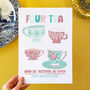 Personalised Tea Print 40th Birthday Present, thumbnail 2 of 4