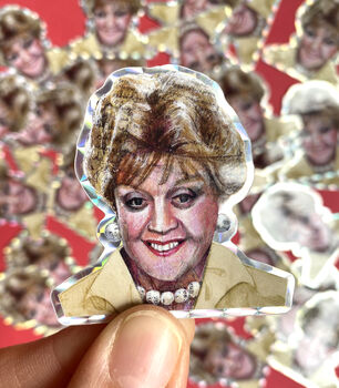 Angela Lansbury / Jessica Fletcher Holographic Sticker, 3 of 5