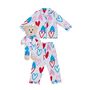 Camilla Girls Pyjama Set With Matching Teddy Bear, thumbnail 5 of 6