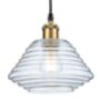 Ribbed Glass Pendant Light, thumbnail 2 of 2