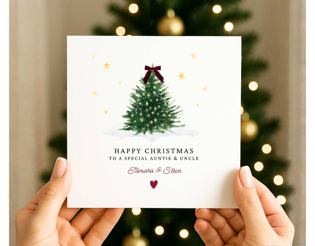 Christmas Card For Special Auntie And Uncle