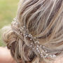 Delicate Pearl And Crystal Hair Vine, thumbnail 2 of 4