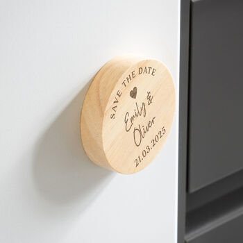 Personalised Save The Date Wedding Magnet Bottle Opener, 4 of 4