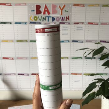 Baby Countdown Pregnancy Planner Wall Calendar, 4 of 12