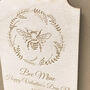 Personalised Bee Mine Keepsake Valentines Card, thumbnail 3 of 9