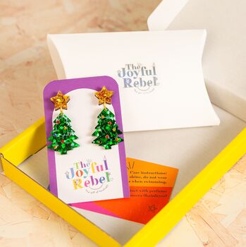 Festive Holly Earrings, Christmas Gift For Her, 3 of 5