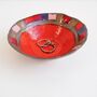Handmade Teal Or Orange Ceramic Decorative Ring Dish, thumbnail 6 of 8