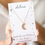 Constellation Moon Pendant Necklace In Rose Gold, thumbnail 1 of 12