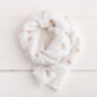 Personalised Rose Gold Bee Print Scarf, thumbnail 5 of 6