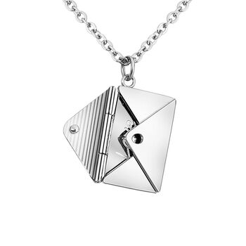 Envelope Pendant Necklace With A Secret Message, 3 of 8