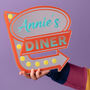 Personalised Kitchen Diner Retro Mirror Sign, thumbnail 1 of 3