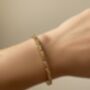 Heart And Cubic Zirconia Bangle 18k Gold Plated Bracelet, thumbnail 3 of 3