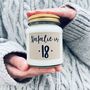 Age 18 Happy Birthday Scented Soy Candle, thumbnail 1 of 7
