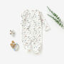 Farm Animals Organic Cotton Baby Sleepsuit, thumbnail 1 of 2