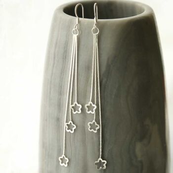 Sterling Silver Shooting Stars Earrings, 3 of 7