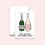 'Bubble Buddy' Prosecco Birthday Card For Friend, thumbnail 2 of 2
