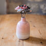 Glitter Rose Glass Flower Bouquet In Ceramic Vase, thumbnail 1 of 9