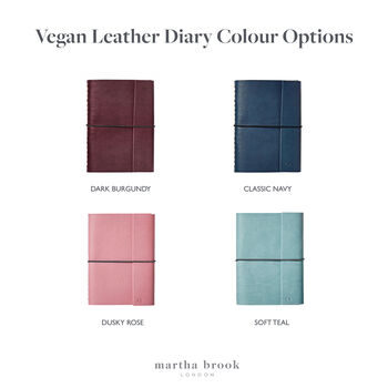 Personalised Vegan Leather 2024 Pocket Diary, 5 of 6