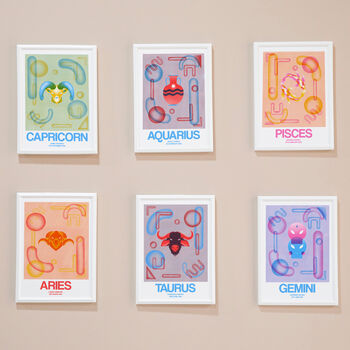 Personalised Star Sign Zodiac Print, 3 of 7