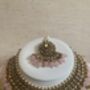 Indian Antique Pink Gold Plated Pearl Set, thumbnail 9 of 11