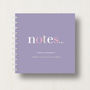 Personalised To Do 'Notes' Small Notebook, thumbnail 1 of 10