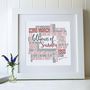 Personalised 60th Birthday Typography Print, thumbnail 1 of 5