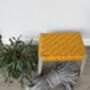 Upcycled 70's Woven Stools With Felted Merino Wool, thumbnail 10 of 12