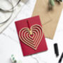 Cascading Heart Keepsake And Greeting Card, thumbnail 1 of 6