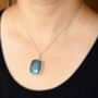 45ct Labradorite Necklace In Sterling Silver, thumbnail 3 of 5