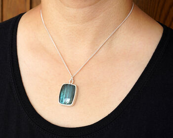 45ct Labradorite Necklace In Sterling Silver, 3 of 5