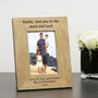 Personalised Daddy, Love You To Moon And Back Frame, thumbnail 1 of 3