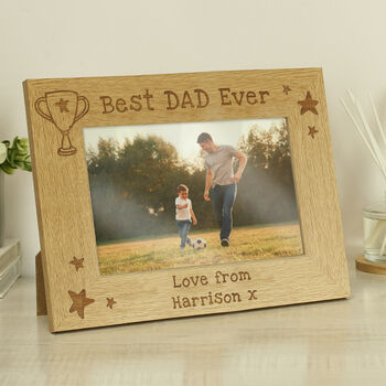 Fathers Day Gifts Engraved Photo Frame 6x4, 3 of 7