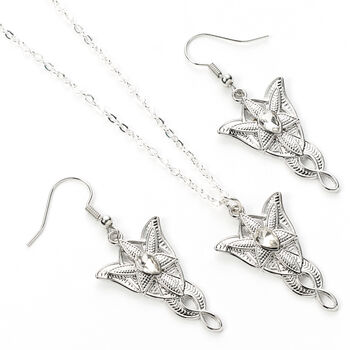 The Lord Of The Rings Evenstar Earrings And Necklace Gift Set, 6 of 6