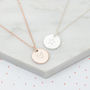 Sterling Silver Illustrated Disc Personalised Necklace, thumbnail 1 of 6