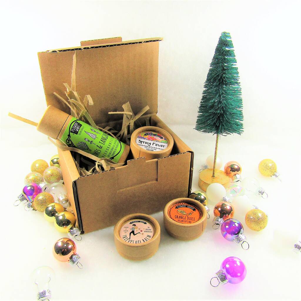 Vegan Skincare Spring Edition Gift Box By Flowery Whiff