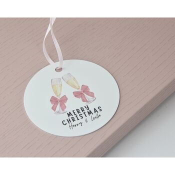 Personalised Couple Christmas Bauble, 4 of 5