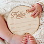 Wooden Baby Birth Announcement Sign, thumbnail 1 of 2