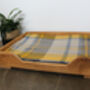 Engraved Oak Dog Bed With Bespoke Sizes, thumbnail 2 of 11
