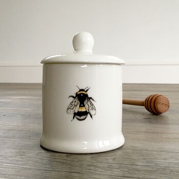 Bee Fine Bone China Honey Pot, 3 of 3