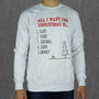 All I Want For Christmas List Adult And Kids Jumper, thumbnail 3 of 6