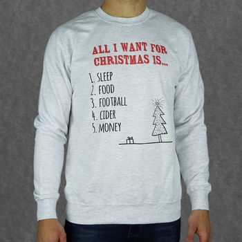 All I Want For Christmas List Adult And Kids Jumper, 3 of 6