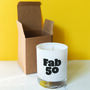 50th Birthday Fragranced Soy Candle, thumbnail 3 of 3