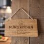 Personalised Serving Up Kitchen Wooden Sign, thumbnail 1 of 3