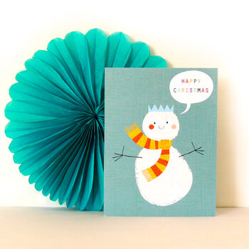 Mini Christmas Snowman Card, 3 of 5