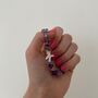 Personalised Pendant Crystal Bead Bracelet/Anklet, thumbnail 1 of 2
