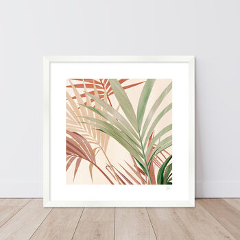 Tropical Palm Leaf Art Print, 5 of 7