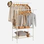 Clothing Stand Clothes Rack With Hanging Rails Shelves, thumbnail 7 of 8